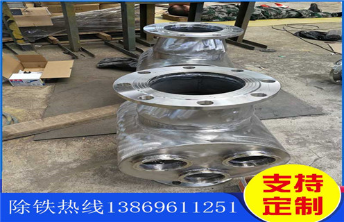 永磁管道除鐵器，永磁管道除鐵器Dn100價格 _遠力廣東管道式粉料永磁除鐵器12000高斯_可定制工作原理_安裝示意圖